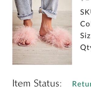 Jeffrey Campbell Pink Feathered Women's Shoes